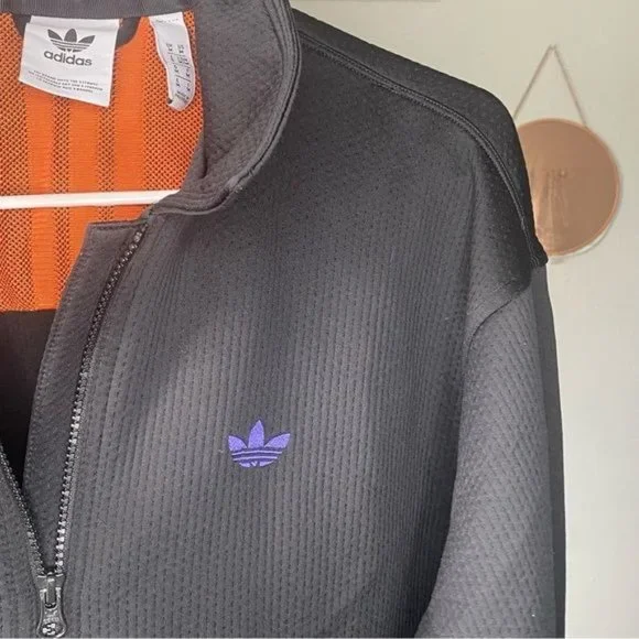 Adidas Street Bunda Adidas Utility Jacket Black Purple Size M - Picture 7 of 7
